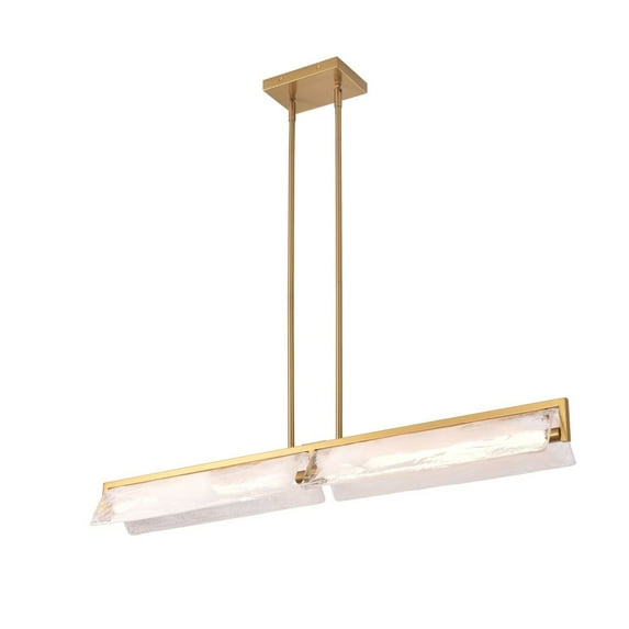 531N02SB Varaluz Lighting Mingle - 27W 2 LED Medium Linear Chandelier-4 Inch Tall and 5 Inch Wide