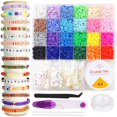 thumbnail image 1 of 5327Pcs Seed Beads Bracelet Kit,Multi-Color DIY Jewelry Craft Kits for Age 5-12 Girls Kids, 1 of 6