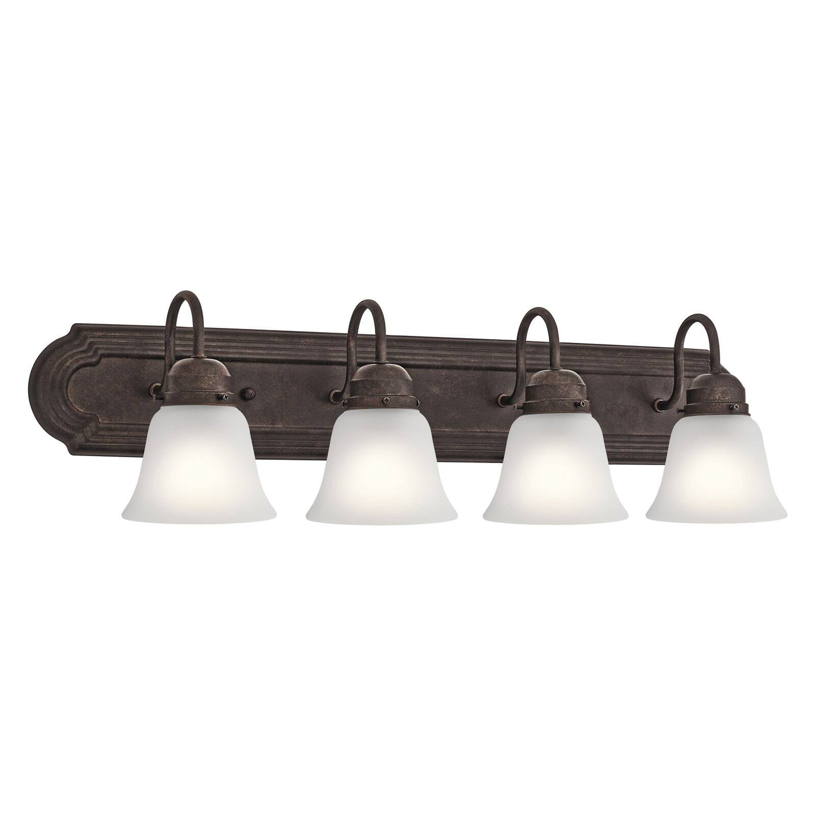 Distressed Bronze 30" Traditional Wall Vanity Light