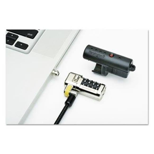 534001 6 ft. Steel Clicksafe Combination Laptop Lock, Black - Walmart.com
