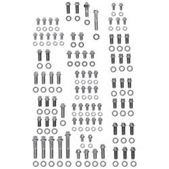 5349601 Sb Chevy Stainless Steel Hex Engine & Accessory Bolt Kit
