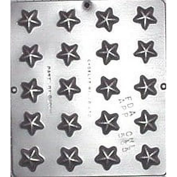 Candy Molds N More 20-Cavity Star Plastic Chocolate Candy Mold