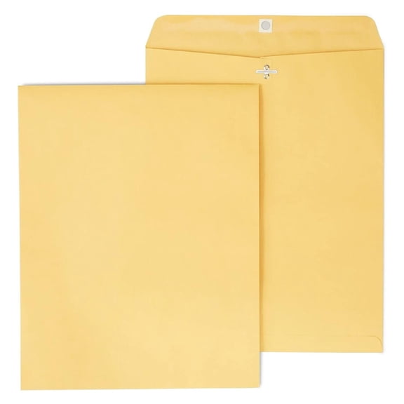 535039 Clasp Envelopes 11-1/2-Inch X 14-1/2-Inch Brown 100/Bx (535039/17082)