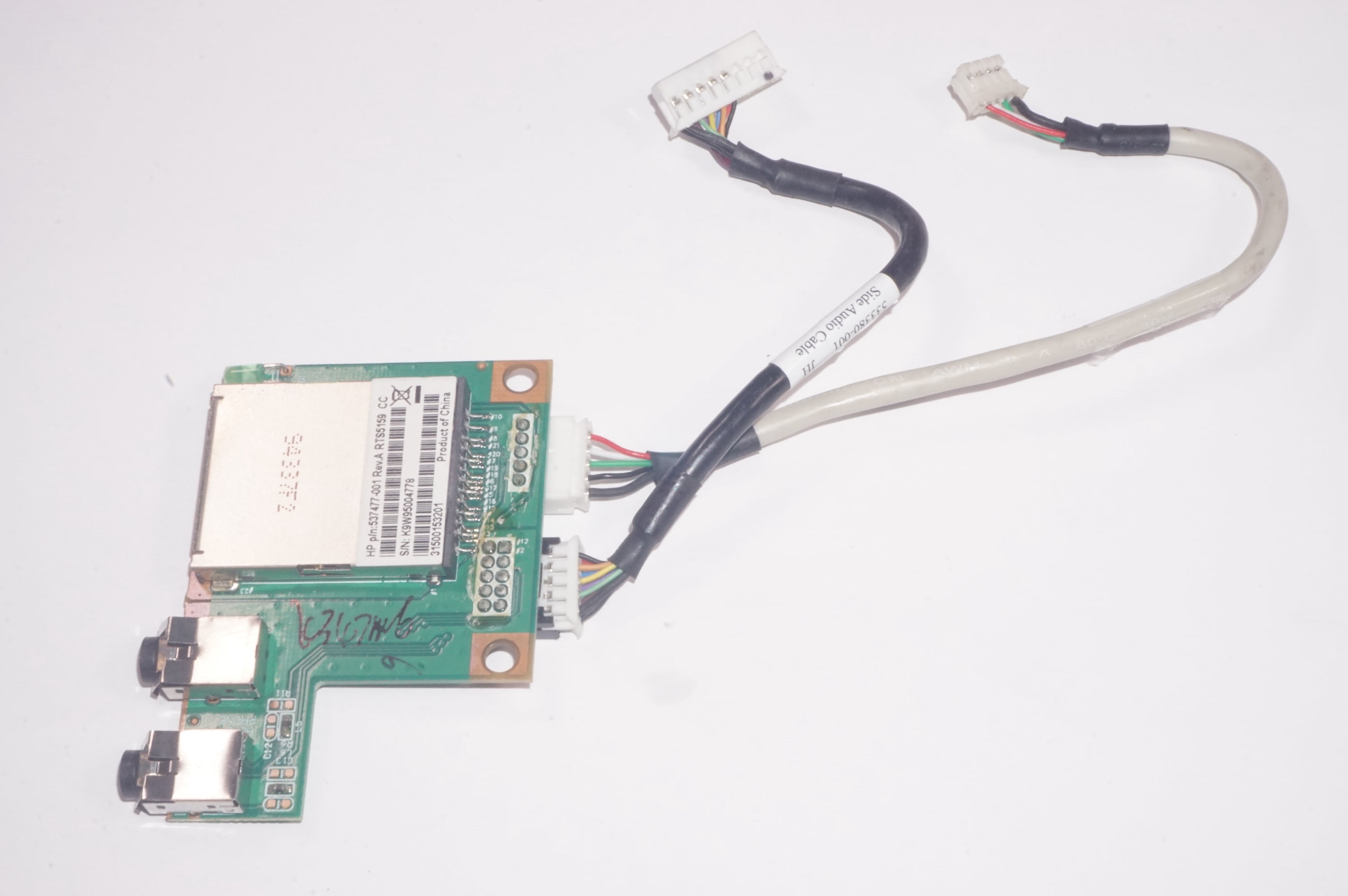 537477-001 Hp 6-In-1 Memory Card Reader , Non Push-Push Insertion 300 ...