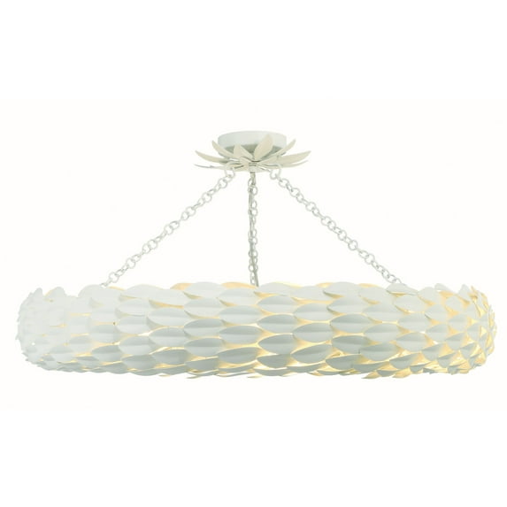 Crystorama Lighting - Broche - 8 Light Flush Mount-5.75 Inches Tall and 33.5