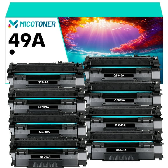 53A 49A Black Toner Cartridge Compatible for HP 49A Q5949A Q7553A 53A Black Toner Cartridge Replacement for HP 1320 P2015 1320tn 1320nw 1320n P2015n P2015d Printer Ink