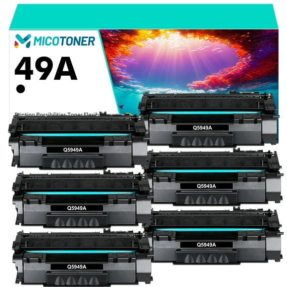 53A 49A Black Toner Cartridge Compatible for HP 49A Q5949A Q7553A 53A Black Toner Cartridge Replacement for HP 1320 P2015 1320tn 1320nw 1320n P2015n P2015d Printer Ink