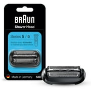 53B Replacement Shaver Head - Compatible with Braun Series 5/6 (6072cc/6090cc/6020s/5040cs & More) - Precision Foil & Cutter - Restores Like-New Shave (Black)