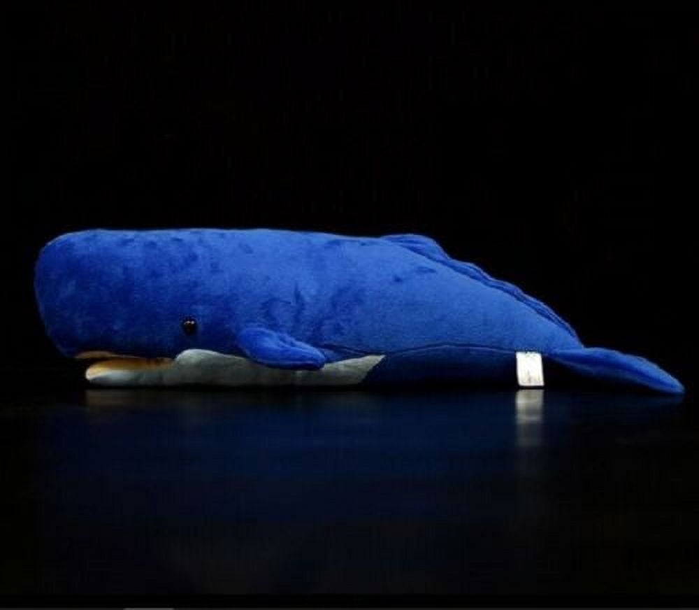 53cm Blue Sperm Whale Plush Toy Stuffed Sea Animal Soft Doll Kids Gift