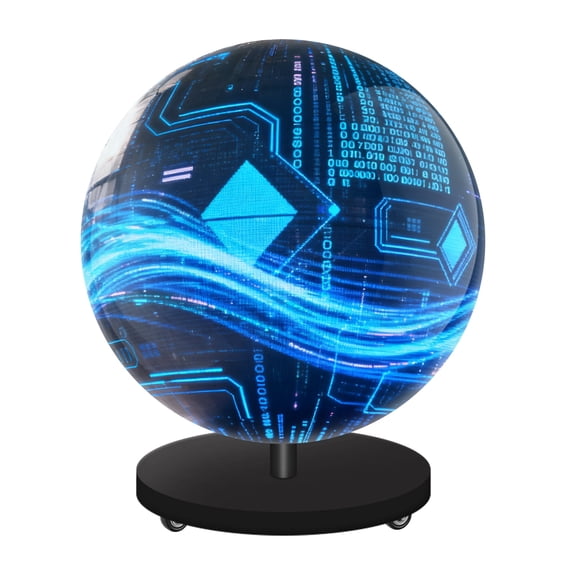 360SPB 53cm Sphere LED Display, P1.9Led Spherical Screen, 53cm Sphere LED Display, 600nits Indoor Spherical Advertising LED Screen | 360SPB