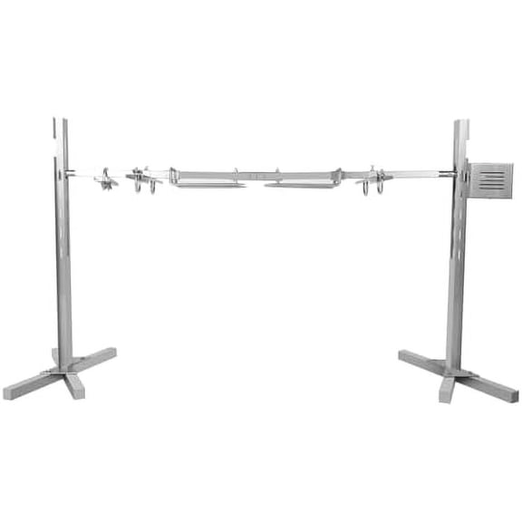 53in Outdoor Electric Rotisserie Grill Kit,Rotatable Motor BBQ Rotisserie Kit,Cooker Grill Camping Spit Grill Roaster for Pig Rotisserie Hog Lamb,Height Adjustable$$Garden &