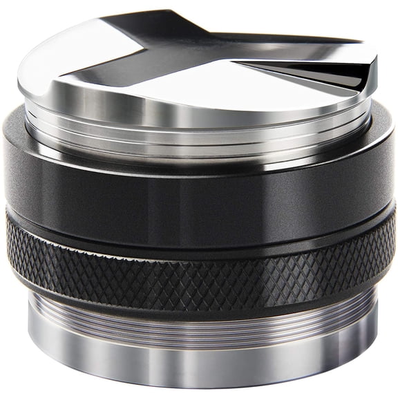 53mm Coffee Distributor and Tamper, Dual Head Coffee Leveler Fits for 54mm , Professional Adjustable Depth Espresso Hand Tamper