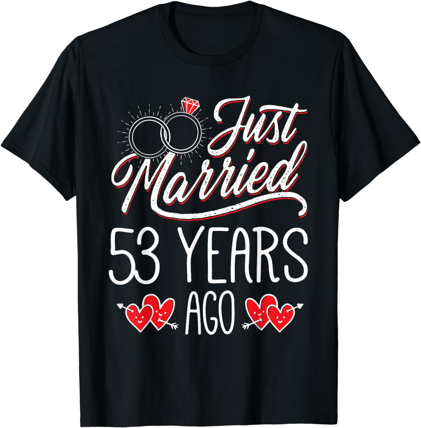 53rd Wedding Anniversary Shirts - 53 Years Marriage Matching T-Shirt ...