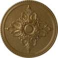 thumbnail image 1 of 54 1/4"OD x 2 7/8"P Milton Ceiling Medallion (Fits Canopies up to 10 1/2"), Hand-Painted Pale Gold, 1 of 6