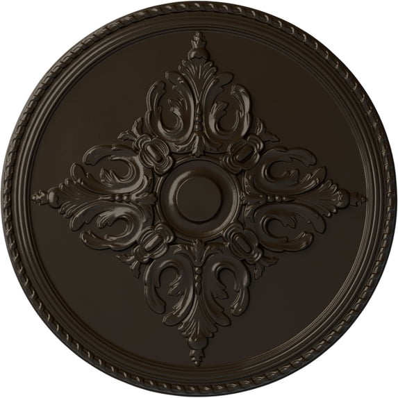 54 1/4"OD x 2 7/8"P Milton Ceiling Medallion (Fits Canopies up to 10 1/2"), Hand-Painted Stone Hearth