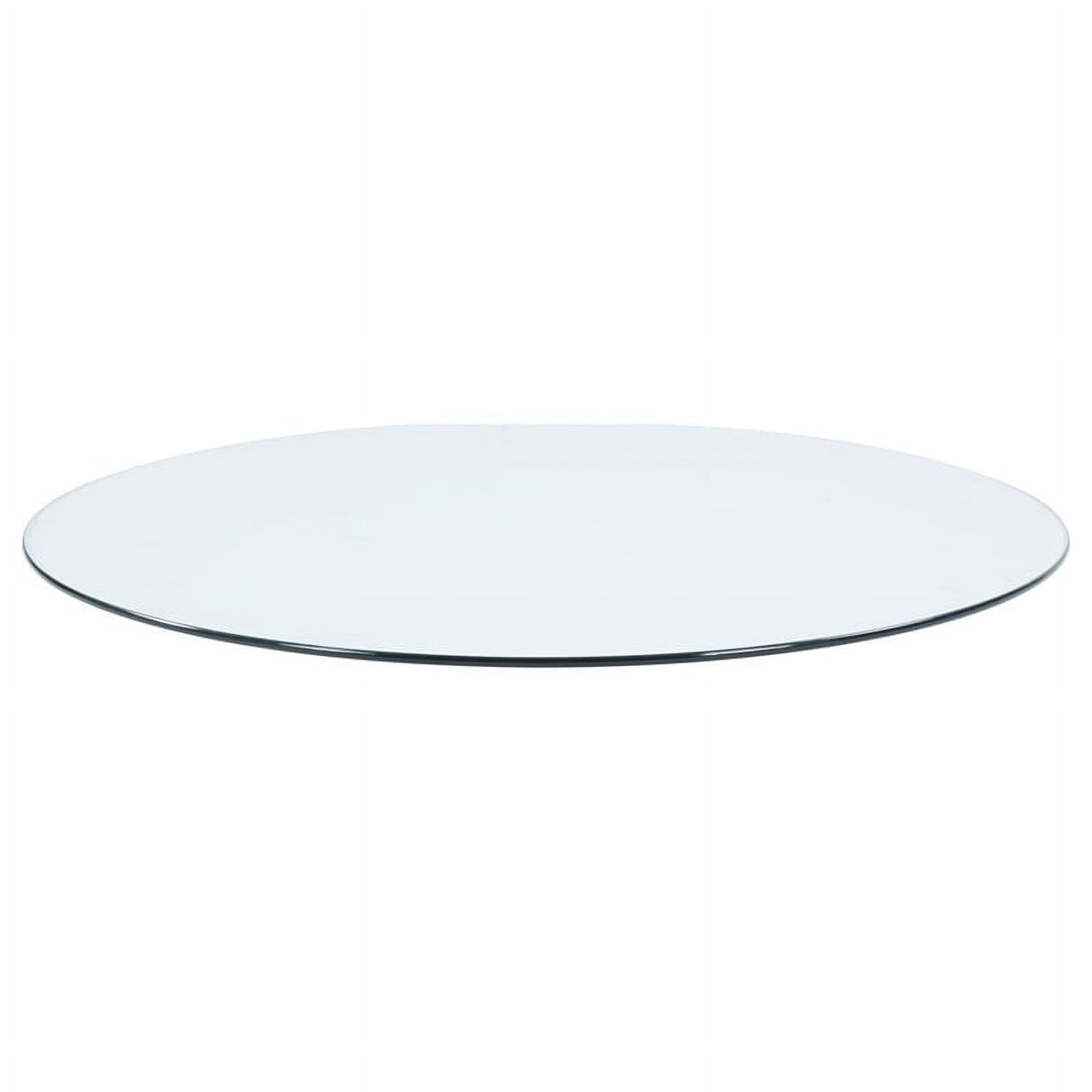 54" 10mm Round Glass Table Top Clear