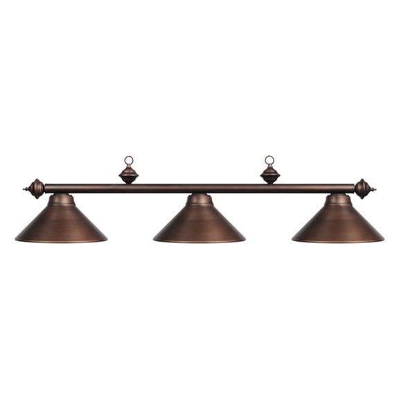 Traditional Style 54" 3-Light Billiard Pendant Light - Oil Rubbed Bronze