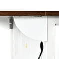 thumbnail image 1 of 54.5" Kitchen Island with Metal Handle & Towel Rack / Mobile Design for Kitchen Reorganization, 1 of 4