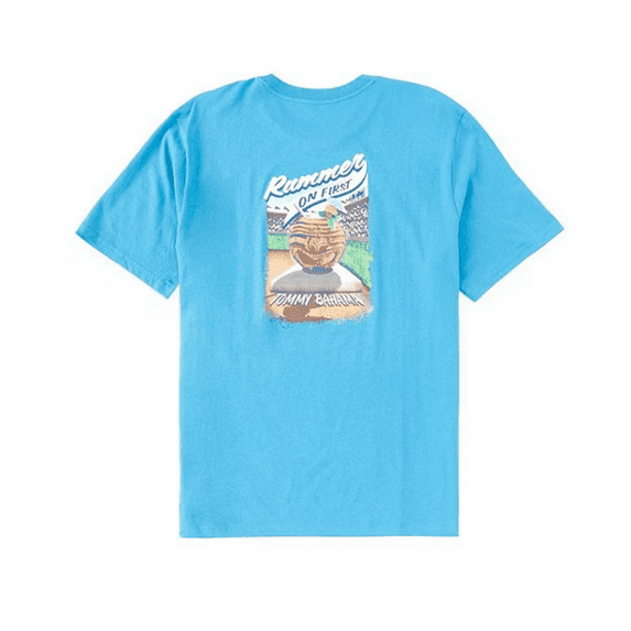 $54.50 Tommy Bahama Men's, Rummer On First Short-Sleeve T-Shirt, Blue Canal, M