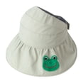 thumbnail image 1 of 54-58cm hat circumference adjustable summer empty top hat women's foldable hat big brim cute fruit sunshade sunscreen hat,Mint green, 1 of 5