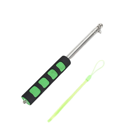 54 6/78 inch Flag Pole with Lanyard Teaching Pointer Stick Stainless Steel Telescopic Flagpole Tour Guide Flagpole for Tour Guides and Teaching Demonstrations