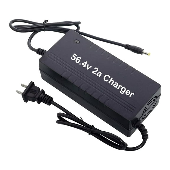 54.6V 2A Charger for 48V Ebike Battery DC 5.5-2.1 mm to 2.5mm Plug