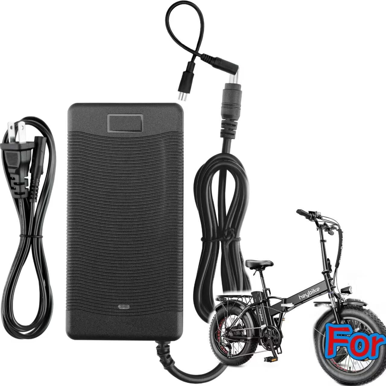 54.6V 3-Pin AC Adapter for Heybike Mars 48V Folding Fat Tire Electric Bike