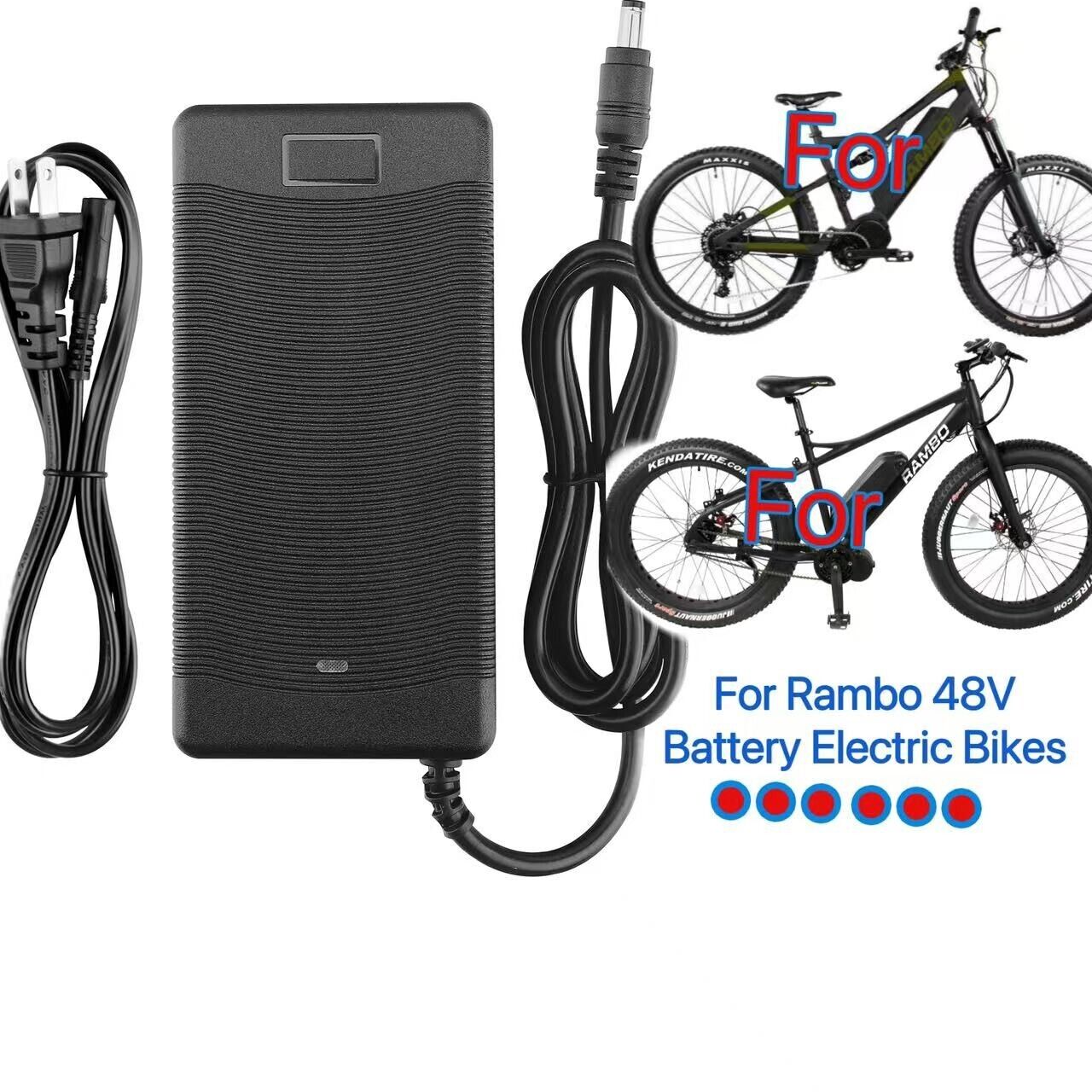 54.6V AC Adapter Battery Charger For Rambo 48V Battery Electric Bikes Power...