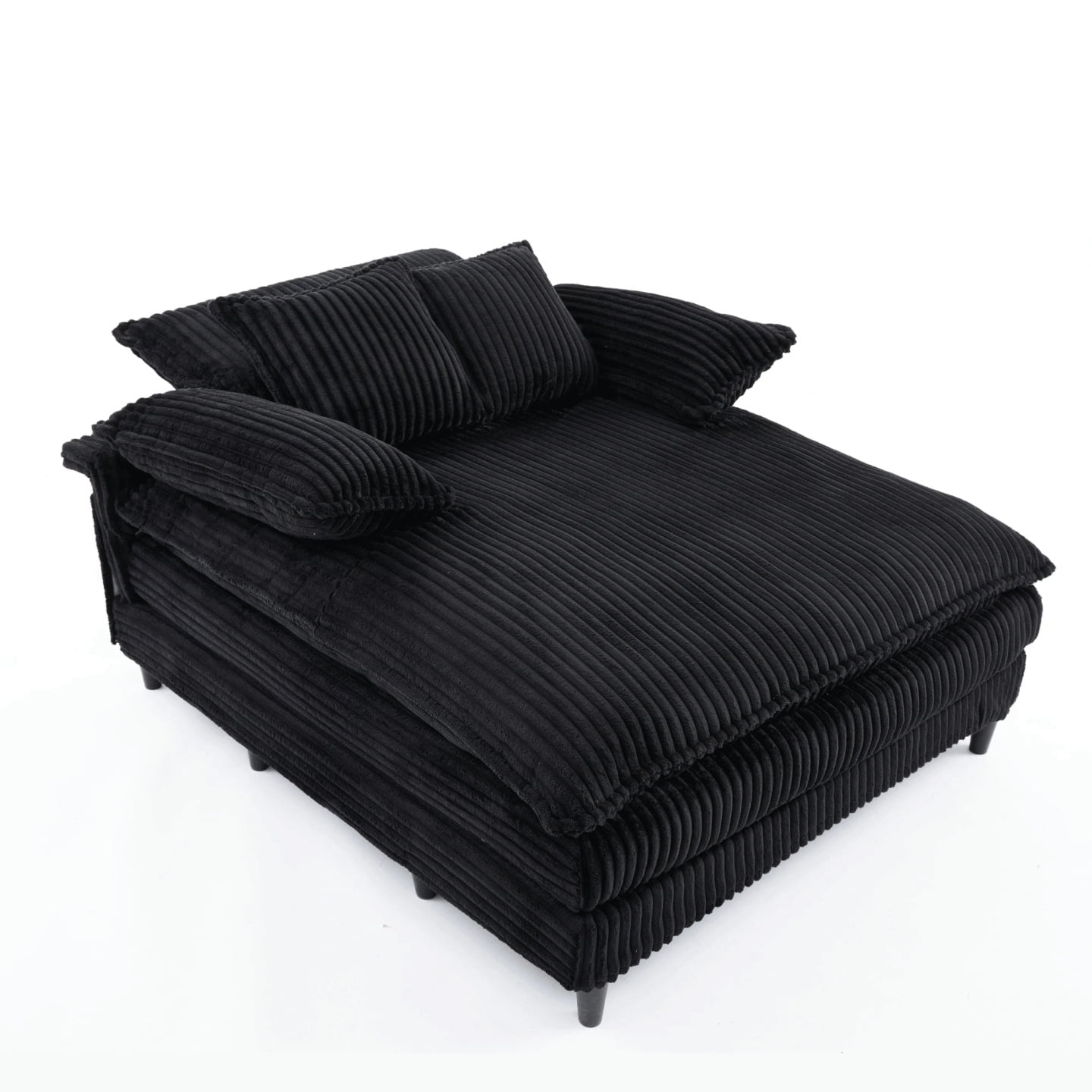 Adjustable Chaise Lounge Sofa Bed 54.75" W, 4Position Backrest — free download