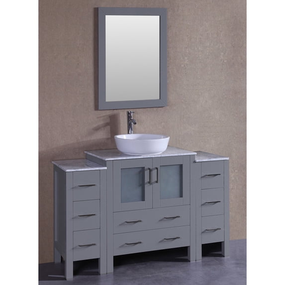 54" Bosconi AGR130RCCM2S Single Vanity