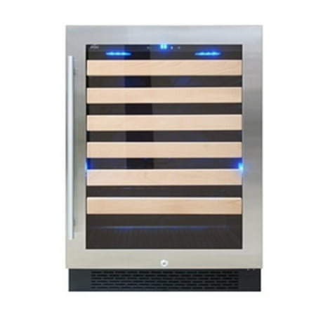Vinotemp - 54-Bottle Wine Cooler - Silver