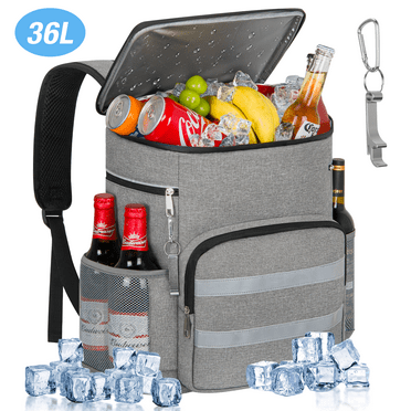 54 Can Soft Cooler Backpack Insulated, 100% Leakproof Extra Large Thermocoolers, 36L Portable Ice Chest Cooler Travel Camping Beach Picnic Cooler for Outdoor Activities, Waterproof Lunch Tote Cooler