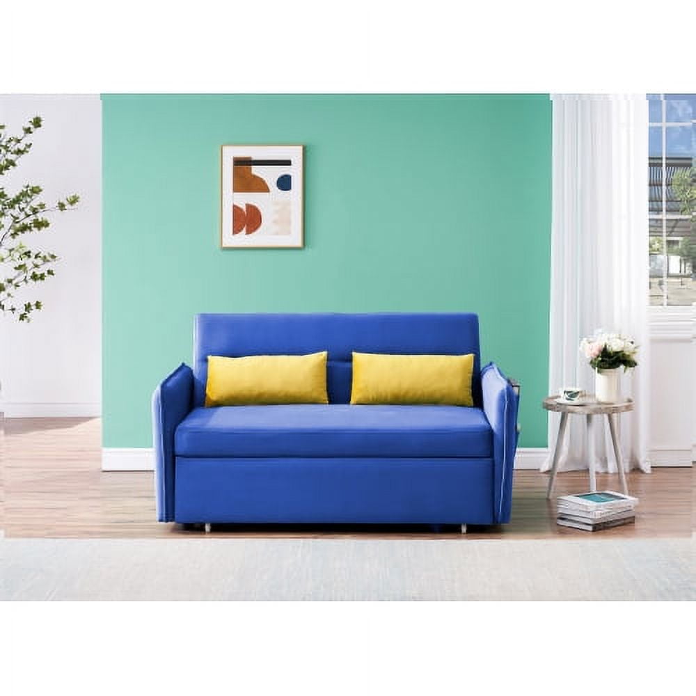 54" Convertible Sleeper Sofa,Convertible 3 in 1 Upholstered Loveseat