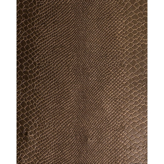 Burlap Fabrics Lizard Faux Leather Copper - 54 Inch Wide High End Embossed Sold by the Yard