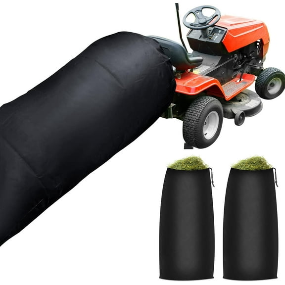 54 Cubic Foot Lawn Tractor Leaf Bag, Large Capacity Leaf Collection Bag for Ride-On Mowers, Wear-Resistant Oxford Fabric, Waterproof, Drawstring Design, with Carry Bag