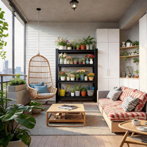 54"H Plant Rack, Black Heavy Duty Storage Shelves, 4 Tier Adjustable Steel Shelving Unit, Uitility Storage Rack Shelf for Home Garage Kitchen Pantry-16"D x 36"W x 54"H