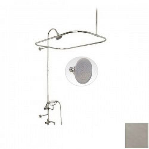 54 Inch End Mount Shower Conversion Kit with Handshower Cradle & Watering Can Shower Head