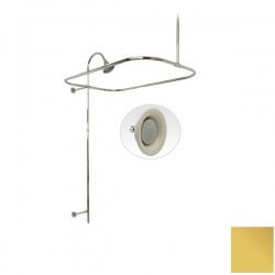 54 Inch End Mount Shower Conversion Kit with Sunflower Shower Head