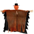 thumbnail image 1 of 54 Inch Hanging Pumpkin Scarecrow Decoration, With Rotatable Head Arms Hat And Flowing Cape, Perfect For Indoor Outdoor Yard Garden Porch Party Decor, 1 of 4