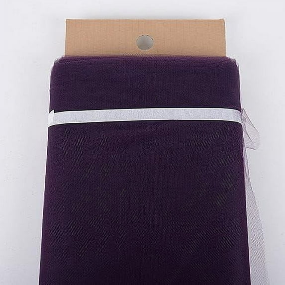 54 Inch Tulle Fabric Bolt 40 Yard Wedding Bridal (Plum)