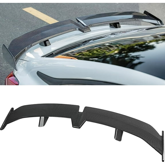 54 Inch Universal Rear Spoiler, PRO Style Car Rear Trunk Spoiler Wing Spoiler Compatible with Mazda Miata RX-7 Chevy Corvette Camaro Nissan Lexus Toyota Honda Civic Ford Mustang Scion
