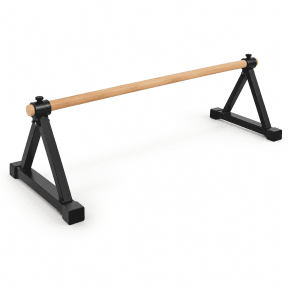 54 Inch Wooden Gymnastics Pirouette Floor Bar for Handstanding and Push Ups