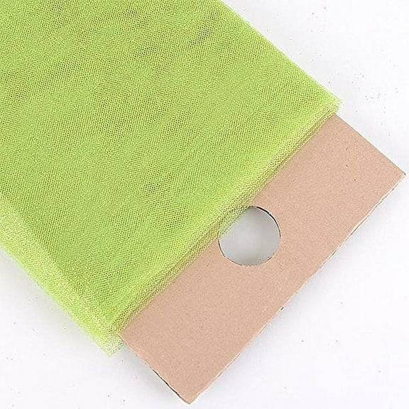 54" Inch X 10 Yards Premium Glitter Tulle Fabric Bolt (Apple Green)