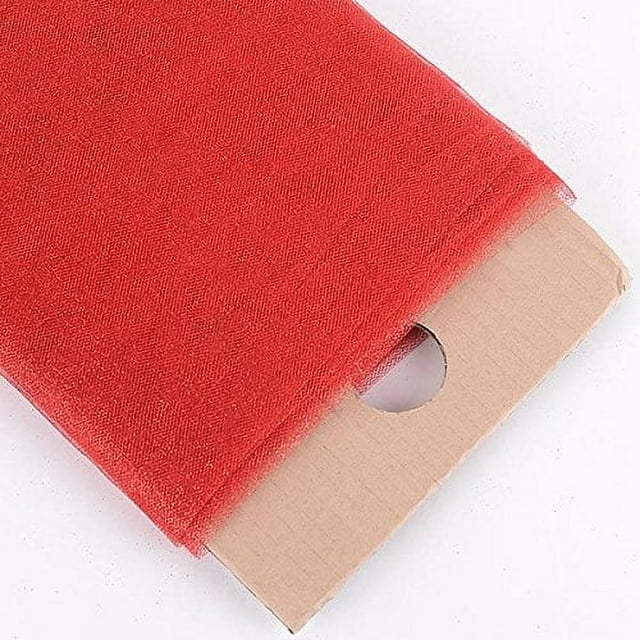 54" Inch X 10 Yards Premium Glitter Tulle Fabric Bolt (Red) - Walmart.com