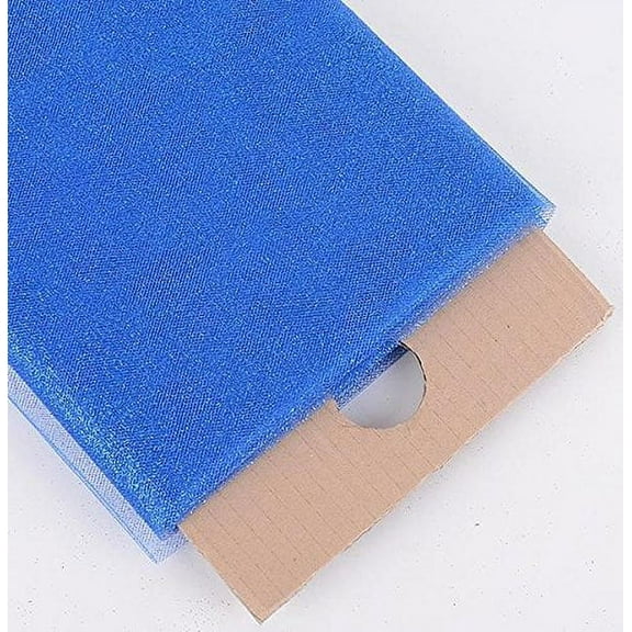 54" Inch X 10 Yards Premium Glitter Tulle Fabric Bolt (Royal Blue)