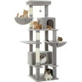 54 Inches MultiLevel Cat Tree Cat Tower for Large Cats with Sisal