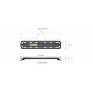 Ecco Electronic 12-51813-ES Light Bar Straight 54 Inch Length With Controller