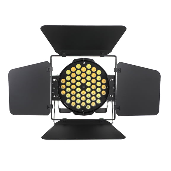 VIPQV Stage Lights with Barn Doors, 110W COB LED Par Can Lights Spotlights, Adjustable Cool White & Warm White, DMX512 Sound Activated Uplights for Party Wedding Bar Theater