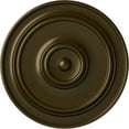 thumbnail image 1 of 54"OD x 4 7/8"P Large Classic Ceiling Medallion (Fits Canopies up to 13 1/2"), Hand-Painted Brass, 1 of 6