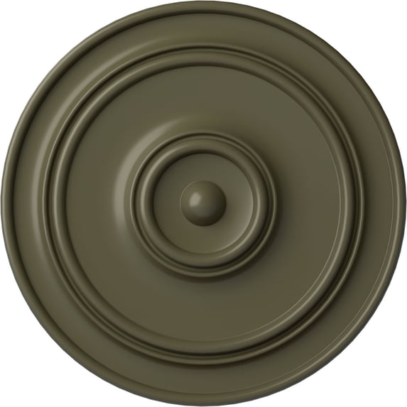 54"OD x 4 7/8"P Large Classic Ceiling Medallion (Fits Canopies up to 13 1/2"), Hand-Painted Painted Turtle